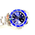 Корпус для годинників Rolex Submariner білий з синім циферблатом KRO-001 - 2